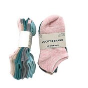 Wholesale - 4-6 5PK LUCKY GIRLS POM HEATHERED SOCKS, UPC: 701570996297